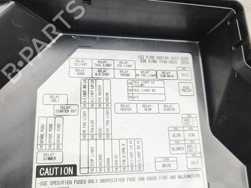 Fuse box ISUZU D-MAX II (TFR, TFS) 2.5 CRDi 4x4 (TFS86J) | BP38961791E1 - Image 8