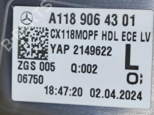 Left tailgate light MERCEDES-BENZ CLA (C118) CLA 200 (118.387) | BP36044612C79 - Image 10