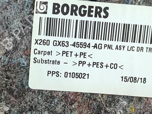 Boot lining JAGUAR XF II (X260) 2.0 D | BP27171032I3 