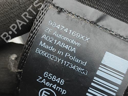 Front right seatbelt PEUGEOT 3008 II SUV (MC_, MR_, MJ_, M4_) Hybrid 180 (M4DGLU) | BP30178341I25 