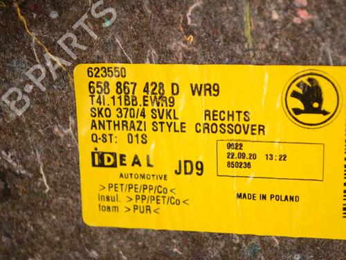 Boot lining SKODA KAMIQ (NW4) 1.0 TSI | BP33349581I3 - Image 6