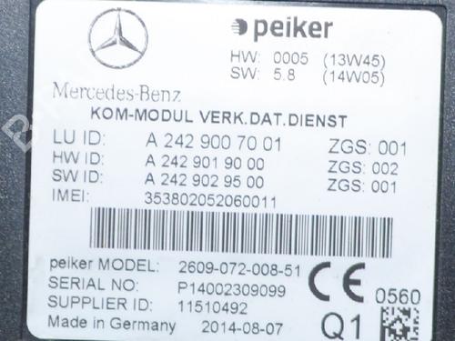 Electronic module MERCEDES-BENZ E-CLASS (W212) E 220 BlueTEC (212.001) | BP6775138M83 