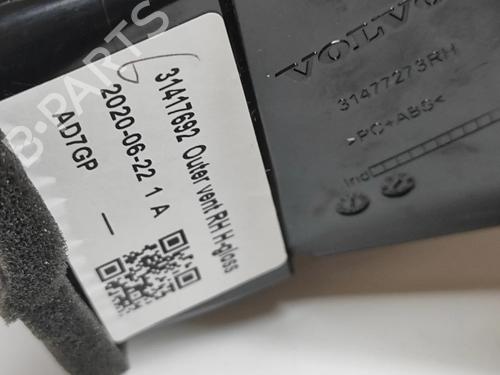 Luftventilen VOLVO XC60 II (246) B5 Mild-Hybrid | BP27790900I21 