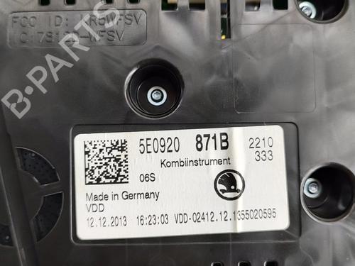 Instrument cluster SKODA OCTAVIA III Combi (5E5, 5E6) 1.8 TSI 4x4 | BP17226173C47