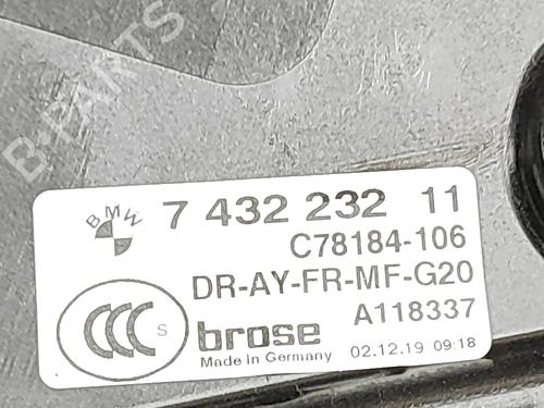 Front right window mechanism BMW 3 (G20, G80, G28) 330 e Plug-in-Hybrid | BP30108921C23  - Image 6