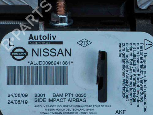 Left seat airbag NISSAN QASHQAI I (J10, NJ10) 1.6 | BP7740271C13 