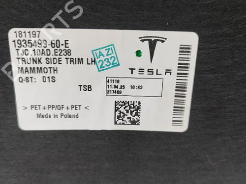 Boot lining TESLA MODEL Y (5YJY) Long Range All-wheel Drive | BP30856747I3