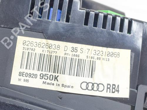 Instrument cluster AUDI A4 B6 (8E2) 2.0 | BP9510080C47 