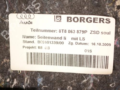 Boot lining AUDI A5 Sportback (8TA) 3.0 TDI quattro | BP30217739I3 