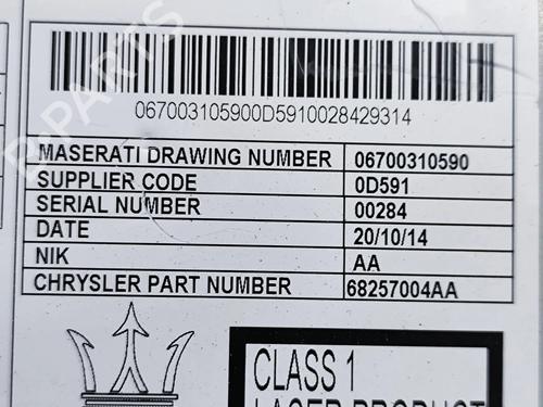 Electronic module MASERATI GHIBLI III (M157) 3.0 S Q4 | BP24581255M83 