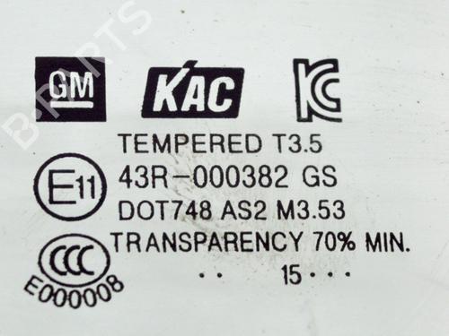 Rear left door window OPEL MOKKA / MOKKA X (J13) 1.4 (_76) | BP27759323C20 