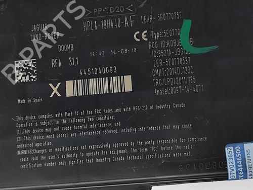 Electronic module JAGUAR F-PACE (X761) 2.0 TD4 | BP29867631M83 - Image 7