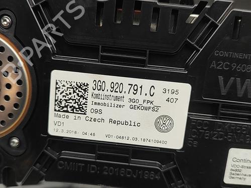 Instrument cluster VW PASSAT B8 (3G2, CB2) 1.6 TDI | BP33391421C47 - Image 4