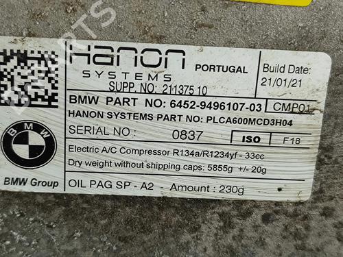 AC compressor BMW i3 (I01) Electric | BP31314775M34