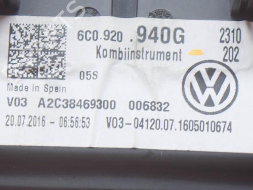 Instrument cluster VW POLO V (6R1, 6C1) 1.0 TSI | BP7698730C47 