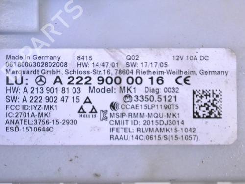 Electronic module MERCEDES-BENZ E-CLASS (W213) E 220 d (213.004) | BP30229790M83 