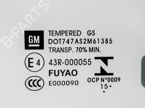 Front right door window OPEL ASTRA K (B16) 1.4 Turbo (68) | BP6743405C19 