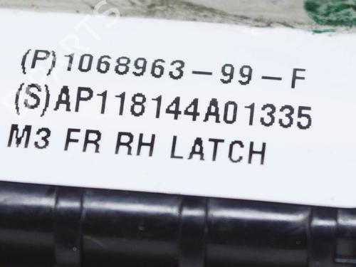 Front right lock TESLA MODEL 3 (5YJ3) EV | BP27748920C97 