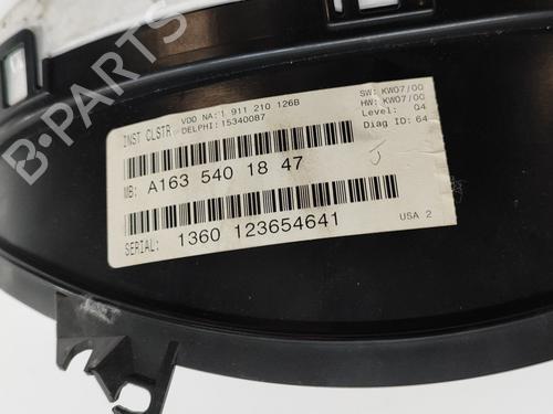 Instrument cluster MERCEDES-BENZ M-CLASS (W163) ML 270 CDI (163.113) | BP27701937C47 