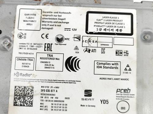 Electronic module SEAT ATECA (KH7, KHP) 1.0 TSI | BP18165017M83 