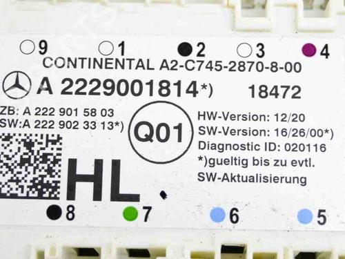 Module électronique MERCEDES-BENZ GLC Coupe (C253) 250 d 4-matic (253.309) | BP12312503M83 