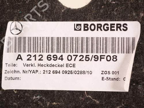 Boot lining MERCEDES-BENZ E-CLASS (W212) E 250 CDI / BlueTEC (212.003, 212.004) | BP33339207I3 - Image 5