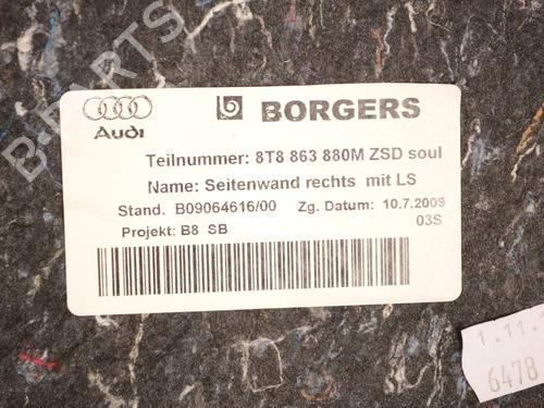 Boot lining AUDI A5 Sportback (8TA) 3.0 TDI quattro | BP30267058I3 - Image 5