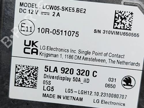 Instrument cluster SKODA ENYAQ iV SUV (5AZ) 85X | BP28555936C47