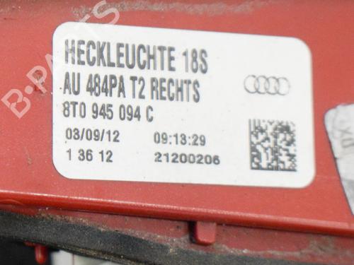 Right tailgate light AUDI A5 (8T3) 2.0 TDI | BP6761669C80 