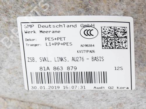 Boot lining AUDI Q2 (GAB, GAG) 35 TFSI | BP27750502I3 