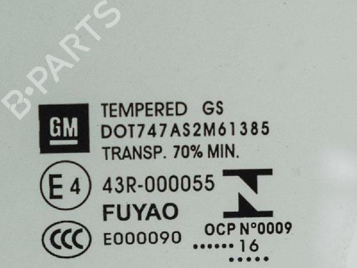 Front left door window OPEL ASTRA K (B16) 1.4 Turbo (68) | BP6743411C18 