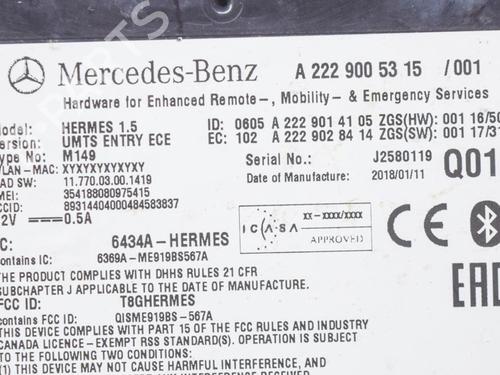 Electronic module MERCEDES-BENZ CLA Coupe (C117) CLA 220 CDI / d (117.303) | BP8837310M83