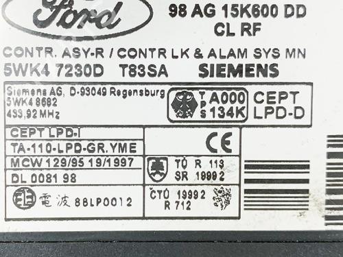 Electronic module FORD FOCUS I Turnier (DNW) 1.8 16V | BP14614185M83 