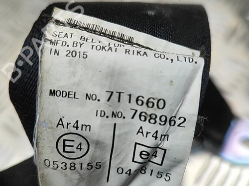 Rear right seatbelt TOYOTA PRIUS (_W3_) 1.8 Hybrid (ZVW30) | BP28956181I28 
