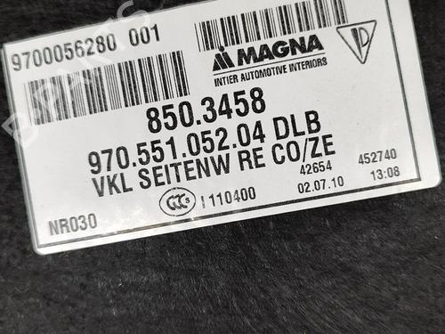 Boot lining PORSCHE PANAMERA (970) 4.8 4S | BP26706634I3 