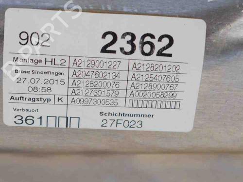 Rear left window mechanism MERCEDES-BENZ E-CLASS (W212) E 220 CDI / BlueTEC (212.001, 212.002) | BP6734556C24