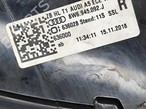Right taillight AUDI A5 Sportback (F5A, F5F) 35 TFSI Mild Hybrid | BP28432253C35 