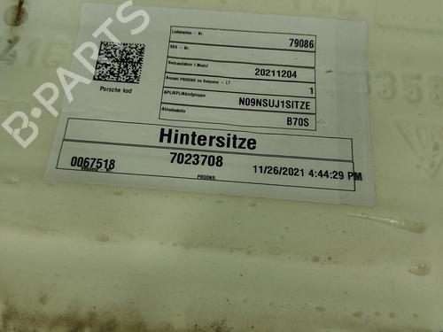 Sæde Bagtil PORSCHE TAYCAN Cross Turismo (Y1B) 4S Performance Battery Plus (Y1BDB1) | BP31762544C17 