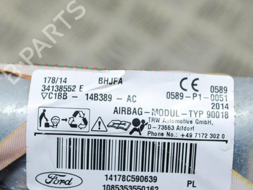 Right curtain airbag FORD FIESTA VI (CB1, CCN) 1.0 EcoBoost | BP8836507C12 