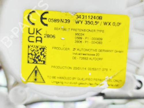 Front right seatbelt MERCEDES-BENZ EQE (V295) EQE 350 (295.125) | BP35983940I25 - Image 7