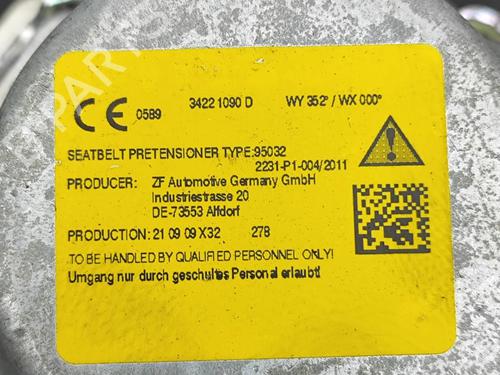 Front right seatbelt VW T-ROC (A11, D11) 1.5 TSI | BP32680195I25  - Image 8