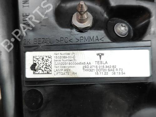 Right tailgate light TESLA MODEL Y (5YJY) EV Performance All-wheel Drive | BP28548473C80