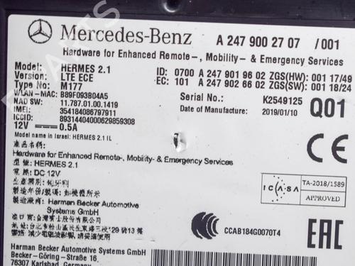 Electronic module MERCEDES-BENZ A-CLASS (W177) A 200 (177.087) | BP27757393M83 