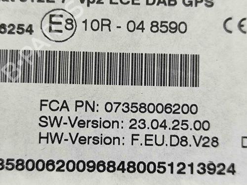 Display monitor FIAT 500 (312_) 1.0 Mild Hybrid (312.AYD1B) | BP29373407C48 