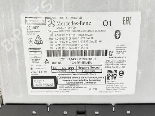 Electronic module MERCEDES-BENZ GLA-CLASS (X156) GLA 250 4-matic (156.946) | BP31687055M83 
