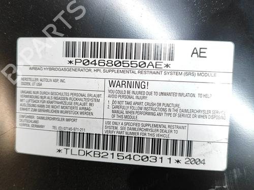 Knee airbag CHRYSLER PACIFICA 3.5 AWD | BP25787387C50 