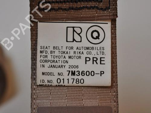 Rear right seatbelt LEXUS GS (_S19_) 300 (GRS190_, GRS190R) | BP33367635I28  - Image 6