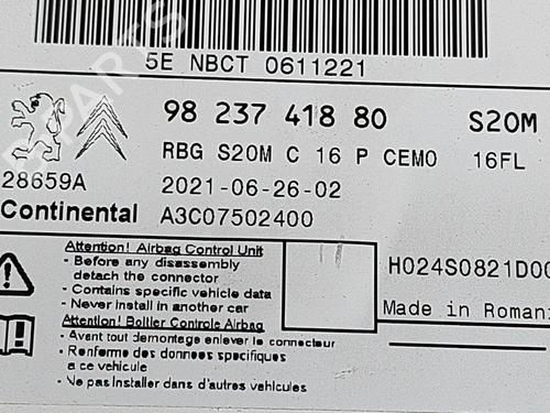 Airbag module CITROËN C5 AIRCROSS (A_) 1.5 BlueHDi 130 (ACYHZJ, ACYHZR) | BP28552427M53 