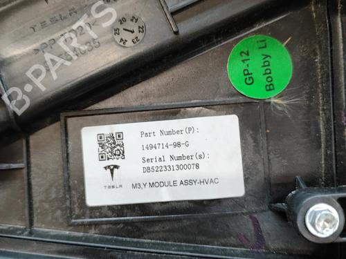 Heater matrix TESLA MODEL Y (5YJY) EV Performance All-wheel Drive | BP33360951M63  - Image 7