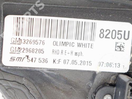 Right mirror OPEL INSIGNIA A (G09) 2.0 CDTI (68) | BP9899054C27 